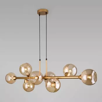 Подвесная люстра Eurosvet Roger 70113/8 янтарный