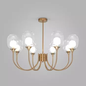 Подвесная люстра Eurosvet Spritz 70217/8 латунь