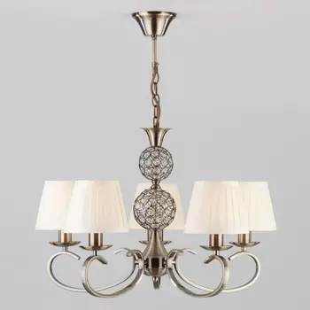 Подвесная люстра Eurosvet Tessa 60089/5 античная бронза