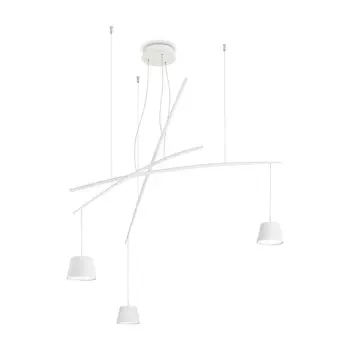 Подвесная люстра Ideal Lux Fish SP3 Bianco