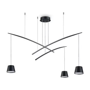 Подвесная люстра Ideal Lux Fish SP3 Nero