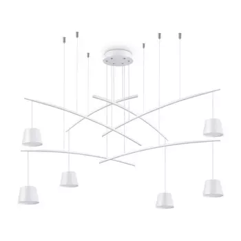 Подвесная люстра Ideal Lux Fish SP6 Bianco