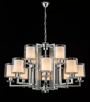 Подвесная люстра iLamp King RM6201-10+5 CR+CL