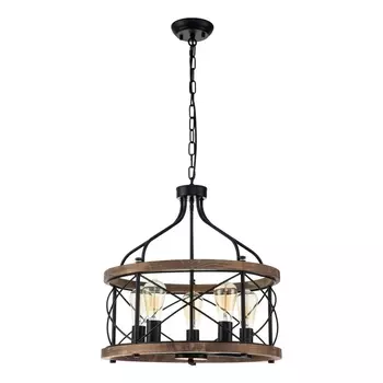 Подвесная люстра Indigo Camino 10017/5P Black V000206