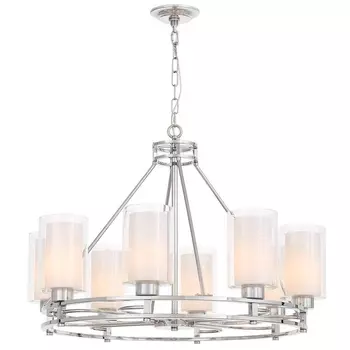 Подвесная люстра Lumina Deco Marietta LDP 8025-8 CHR+WT