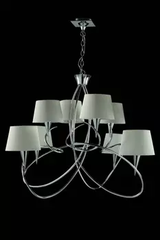 Подвесная люстра Mantra Mara Chrome - White 1654 /1654