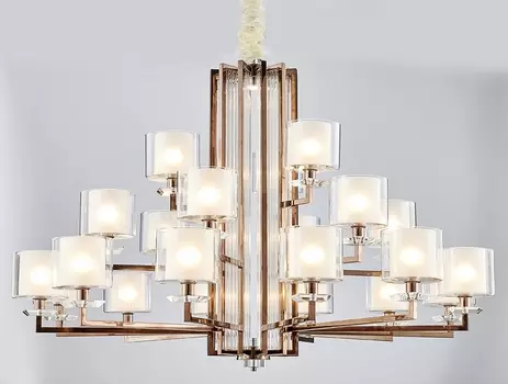 Подвесная люстра Newport 4412+6+3/C Black Nickel