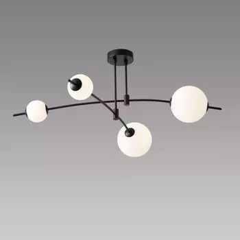 Подвесная светодиодная люстра iLedex Epical 6827-4 BK+WH