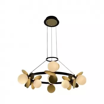 Подвесная светодиодная люстра iLedex Savage C4641-9 MBK+SGD