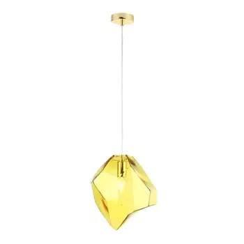 Подвесной светильник Crystal Lux NUESTRO SP1 GOLD/AMBER
