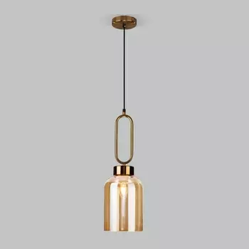 Подвесной светильник Eurosvet Flou 50229/1 янтарный