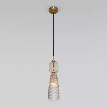 Подвесной светильник Eurosvet Glossy 50211/1 янтарный