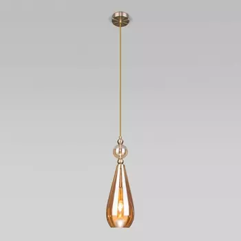 Подвесной светильник Eurosvet Ilario 50202/1 янтарный