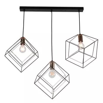 Подвесной светильник IMEX MD.0830-3-P BK+FGD