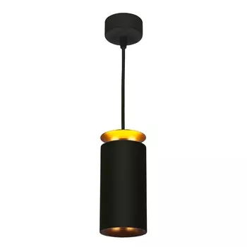 Подвесной светодиодный светильник Elektrostandard DLS021 9+4W 4200К черный матовый/золото 4690389144295