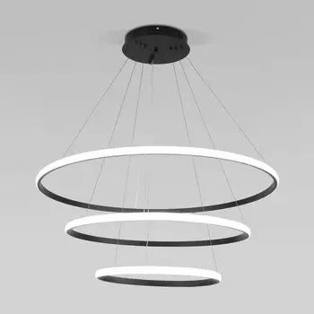 Подвесной светодиодный светильник Eurosvet Collars 90264/3 черный