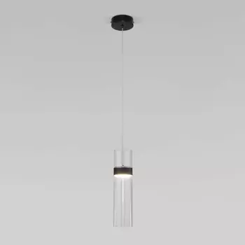 Подвесной светодиодный светильник Eurosvet Lumen 50244/1 LED черный/прозрачный