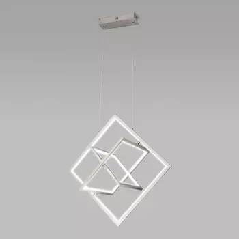 Подвесной светодиодный светильник Eurosvet Maya 90224/3 матовое серебро