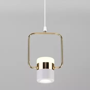 Подвесной светодиодный светильник Eurosvet Oskar 50165/1 LED золото/белый