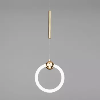 Подвесной светодиодный светильник Eurosvet Rim 90165/1 золото