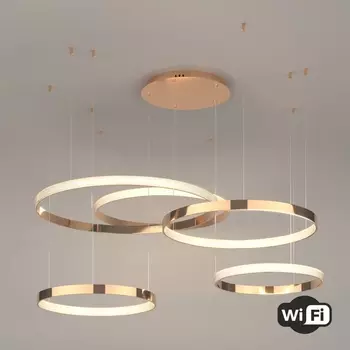 Подвесной светодиодный светильник Eurosvet Smart Posh 90275/5 медный