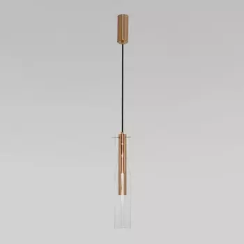 Подвесной светодиодный светильник Eurosvet Swan 50253/1 Led латунь