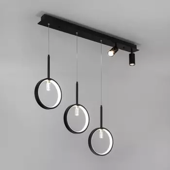 Подвесной светодиодный светильник Eurosvet Verge 90249/5 черный