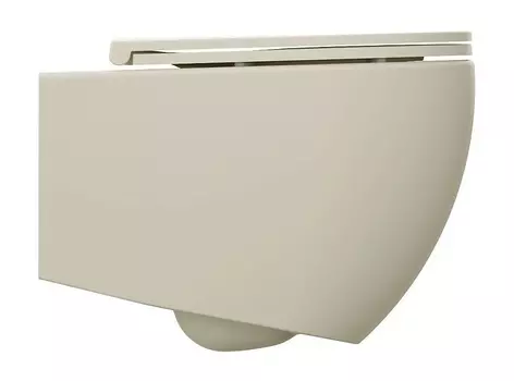 Подвесной унитаз ISVEA Infinity 10NF02001SV-2K безободковый, слоновая кость, матовый