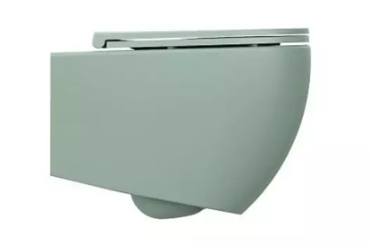 Подвесной унитаз ISVEA Infinity 10NF02001SV-2T безободковый, мятно-зеленый, матовый