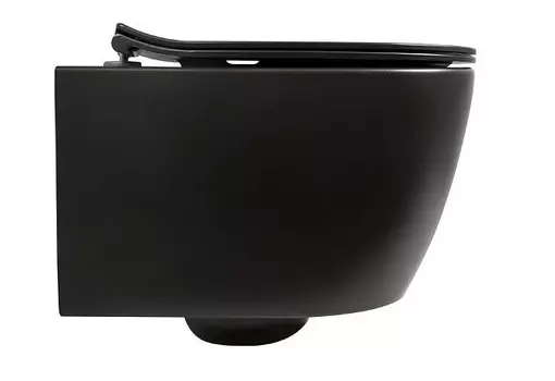 Подвесной унитаз ISVEA Sentimenti Neo 10AR02010SV-2N безободковый, черный, матовый