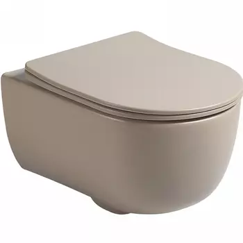 Подвесной унитаз Vincea Evo VT1-34SMC капучино, матовый, ультратонкое сиденье, микролифт