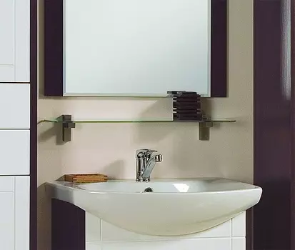 Полка Акватон Альпина 65 стеклянная 1A134903AL010