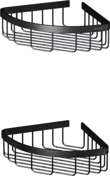 Полка Am.Pm Sense L A7452222 угловая, черная, 2 шт.