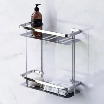 Полка Am.Pm Sense L A7453200 2-ярусная, хром