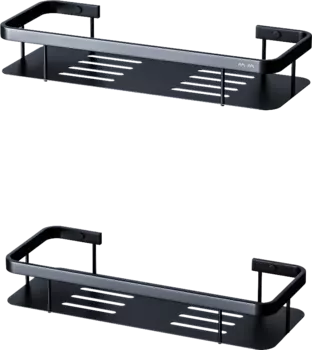 Полка Am.Pm Sense L A7453222 черная, 2 шт.