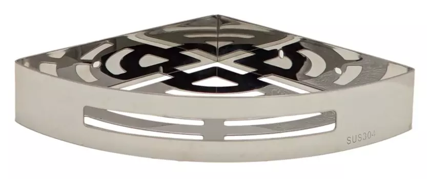 Полка Azario AZ-160 угловая, хром