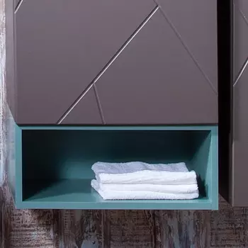 Полка Бриклаер Кристалл 50 под тумбу, муссон 4627125414817