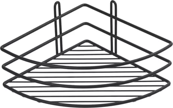 Полка Fixsen FX-710B-1 угловая, черная