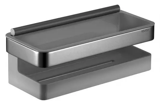 Полка Keuco Collection Moll со стеклоочистителем, антрацит 12759010001