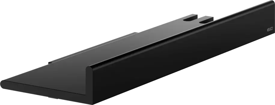 Полка Keuco Reva 12859370000 со стеклоочистителем, черная