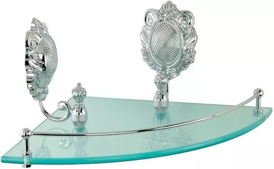 Полка Migliore Cleopatra 16666 угловая, хром /16666