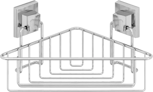 Полка Tekno-tel EF251 угловая, самоклеящаяся, хром