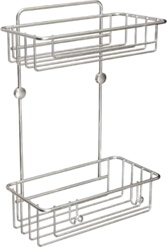 Полка Tekno-tel ES095SSM 2-ярусная, серый металлик