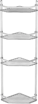 Полка Tekno-tel ES ES059SSS 4 яруса, угловая, хром