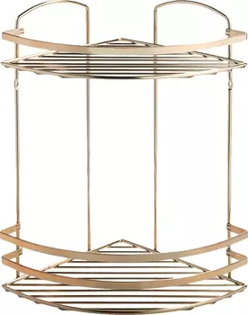 Полка Tekno-tel LM008G 2-ярусная, золотистая