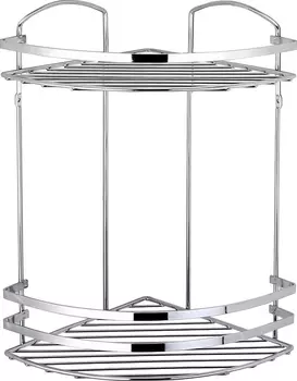 Полка Tekno-tel LM008SSS 2-ярусная, серебристая