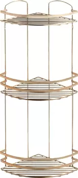 Полка Tekno-tel LM009G 3-ярусная, золотистая