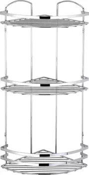 Полка Tekno-tel LM009SSS 3-ярусная, серебристая