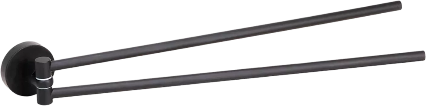 Полотенцедержатель Bemeta Dark 104204190 двойной, поворотный, black