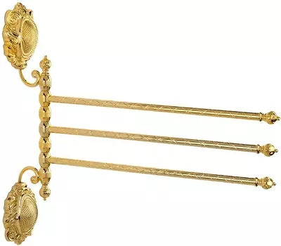 Полотенцедержатель Migliore Cleopatra 16700 тройной поворотный, золото /16700